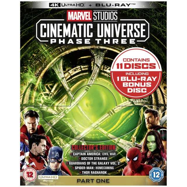 Marvel Studios Collector’s Edition Box Set – Phase 3 Part 1 - 4K Ultra HD