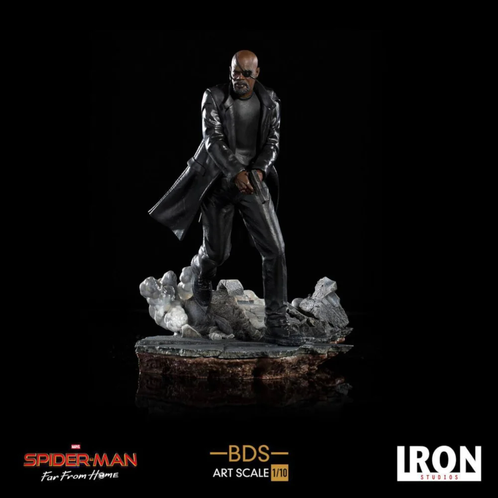 Iron Studios Spider-Man: Far From Home BDS Art Scale Deluxe Statue 1/10 Nick Fury Image 1