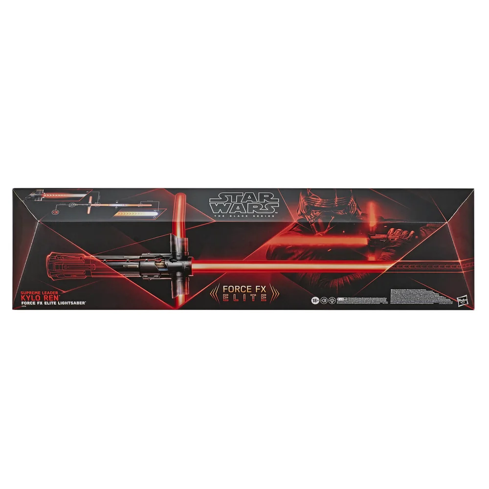 Hasbro Star Wars The Black Series Supreme Leader Kylo Ren Roleplay Force FX Elite Lightsaber Image 1