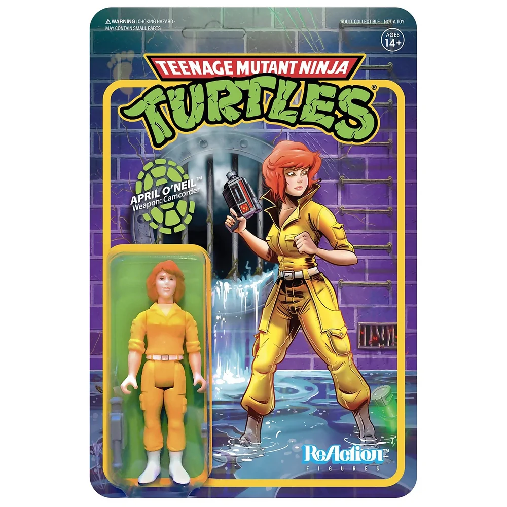 Super7 Teenage Mutant Ninja Turtles ReActuin Figur - April O'Neil Image 1