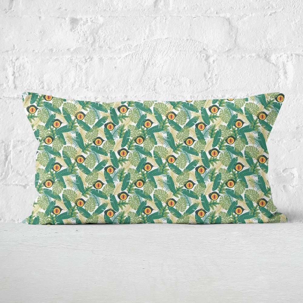 Green Jurassic Park Rectangular Cushion 30x50 - Soft Touch Image 1