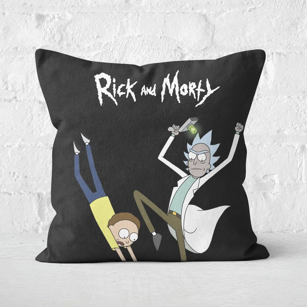Rick And Morty Portal Square Cushion - 50x50cm - Soft Touch Image 1