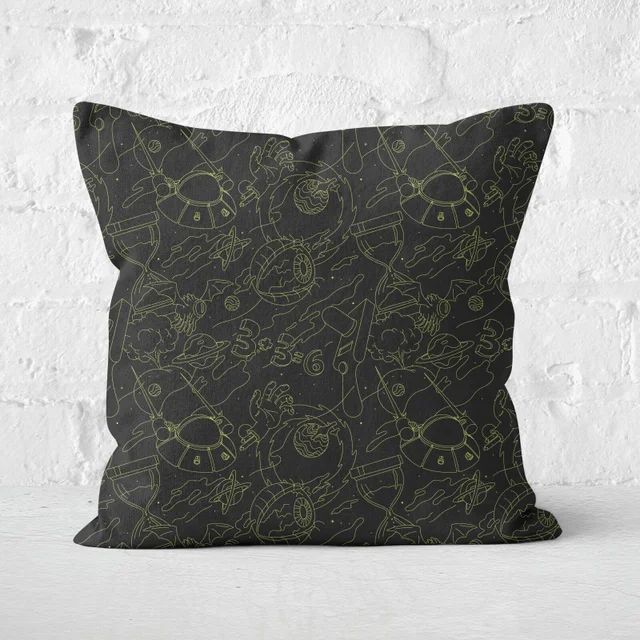 Rick And Morty Square Cushion