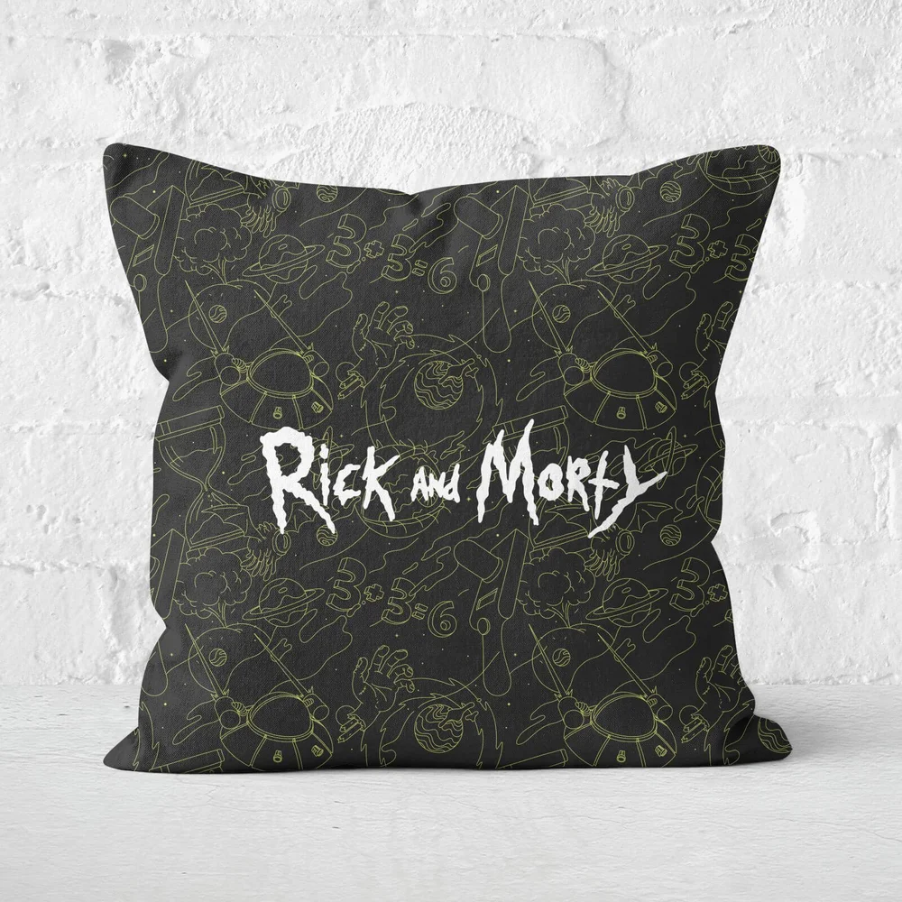 Rick And Morty Square Cushion - 50x50cm - Soft Touch Image 1