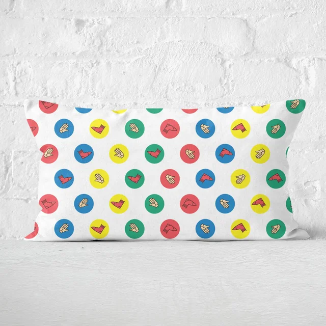 Twister White Rectangular Cushion