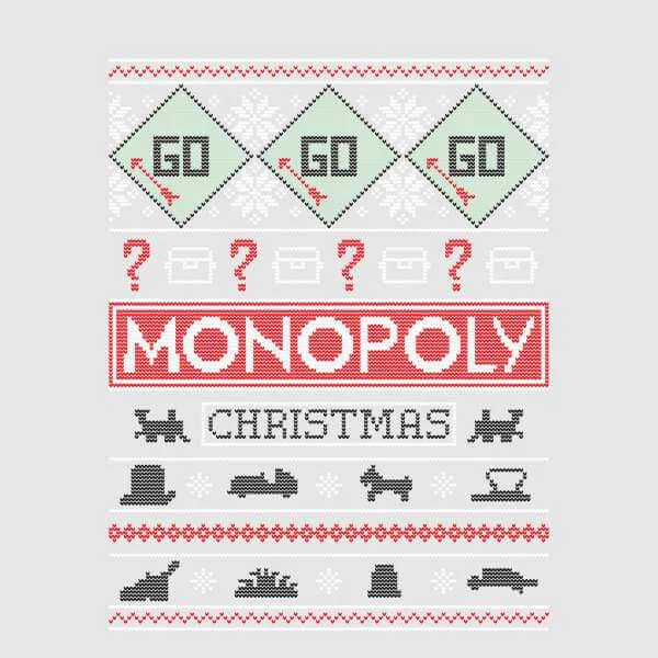 Monopoly Christmas Sweater - Grey