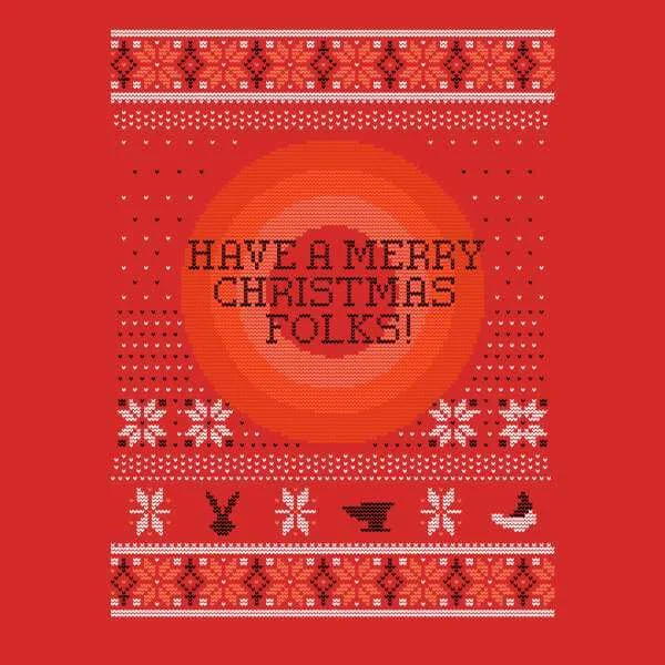 Looney Tunes Knit Christmas Sweater - Red