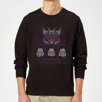 Decepticons Classic Ugly Knit Christmas Sweater - Black