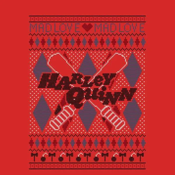 Harley Quinn Christmas Sweater - Red