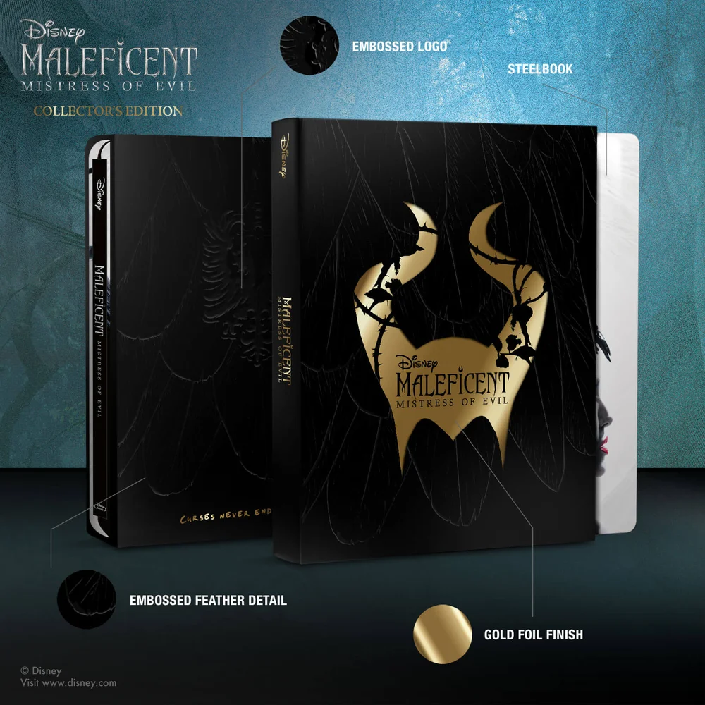 Maleficent: Mistress of Evil - Collector’s Edition Steelbook 3D Steelbook (Includes 2D Blu-ray) Image 1