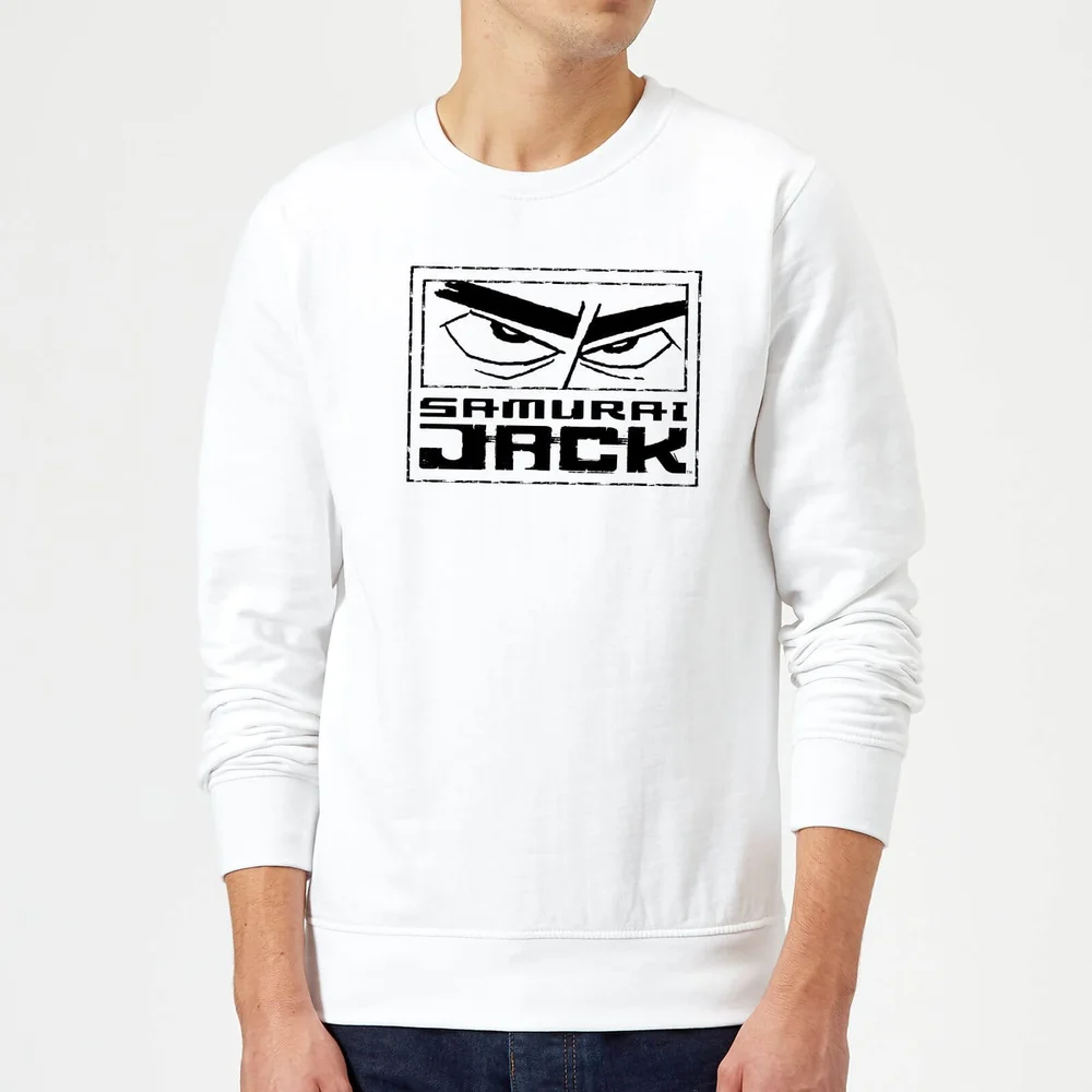 Samurai Jack Stylised Logo Sweatshirt - White - S Image 1