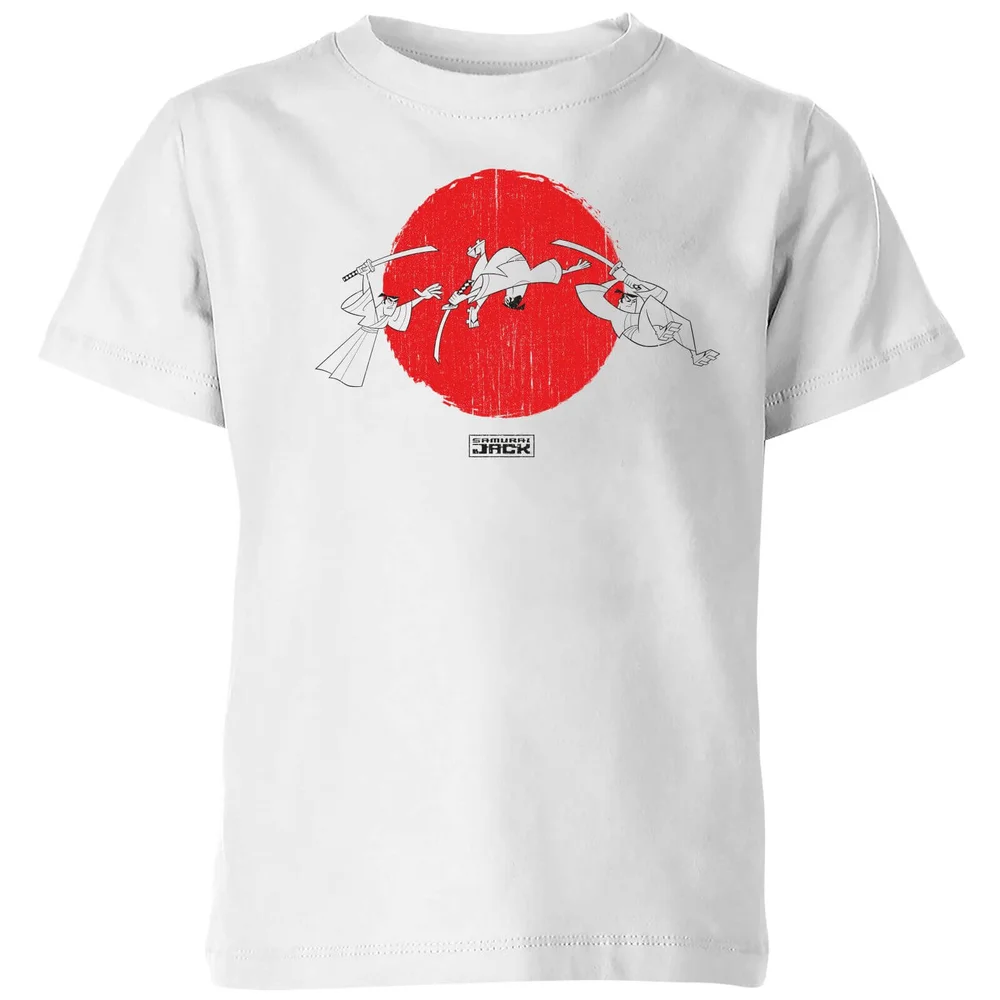 Samurai Jack Sunrise Kids' T-Shirt - White - 3-4 Years Image 1