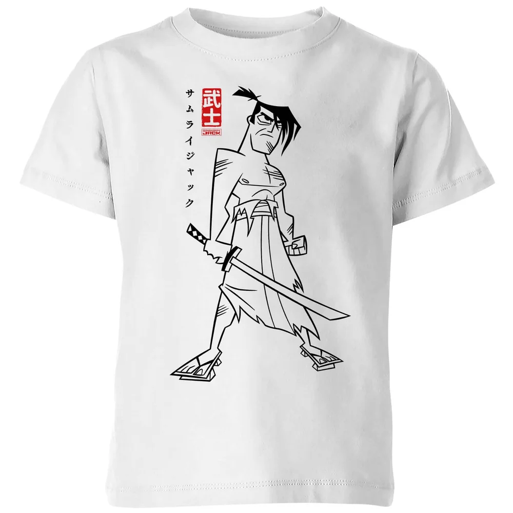 Samurai Jack Kanji Kids' T-Shirt - White - 3-4 Years Image 1