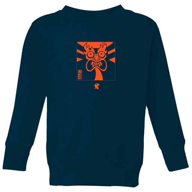 Samurai Jack Aku Kanji Kids' Sweatshirt - Navy