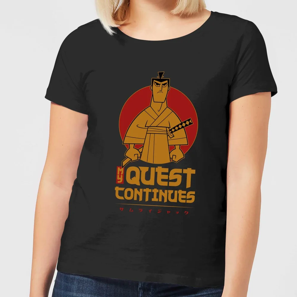 Samurai Jack My Quest Continues Women's T-Shirt - Black - S Image 1