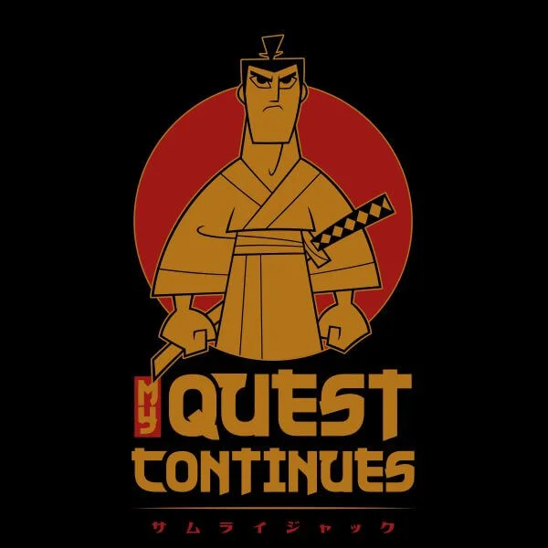 Samurai Jack My Quest Continues Women's T-Shirt - Black