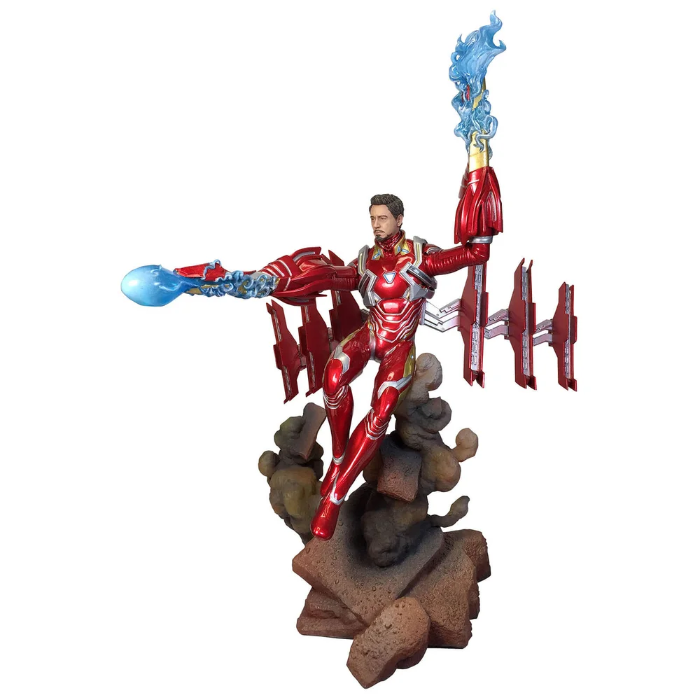 Diamond Select Marvel Gallery Avengers: Infinity War PVC Figure - Unmasked Iron Man MK50 Image 1