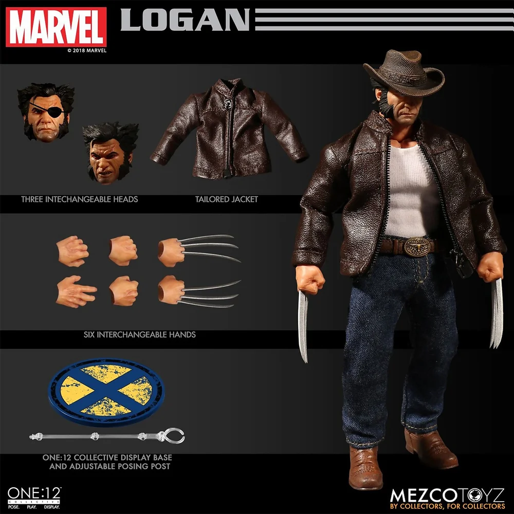 Mezco One:12 Collective Marvel Comics Logan Figure Image 1