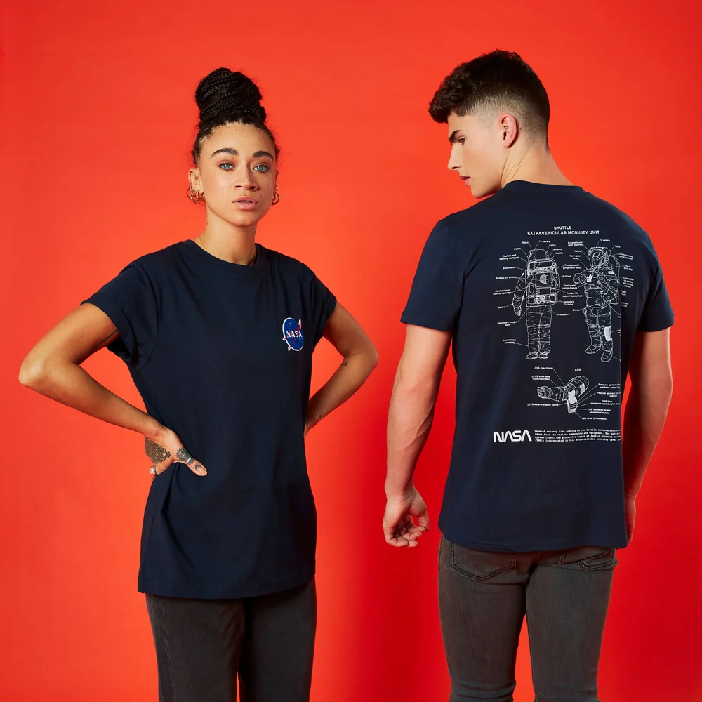 NASA Suit Up Unisex T-Shirt - Navy - S Image 1