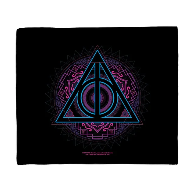 Harry Potter Deathly Hallows Fleece Blanket