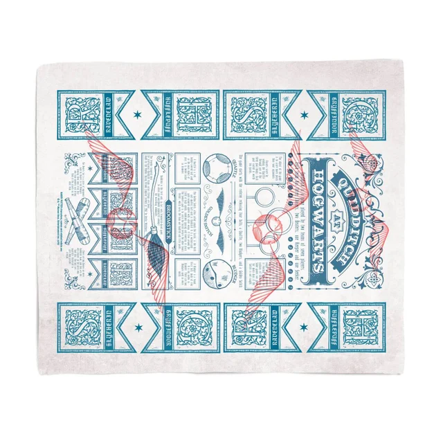 Harry Potter Quidditch Guide Fleece Blanket