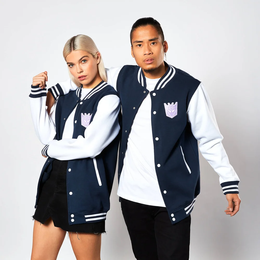 Transformers Decepticon Varsity Jacket - Navy / White - S Image 1