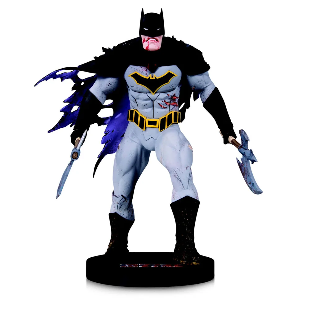 DC Collectibles DC Designer Ser Metal Batman By Capullo Mini Statue Image 1