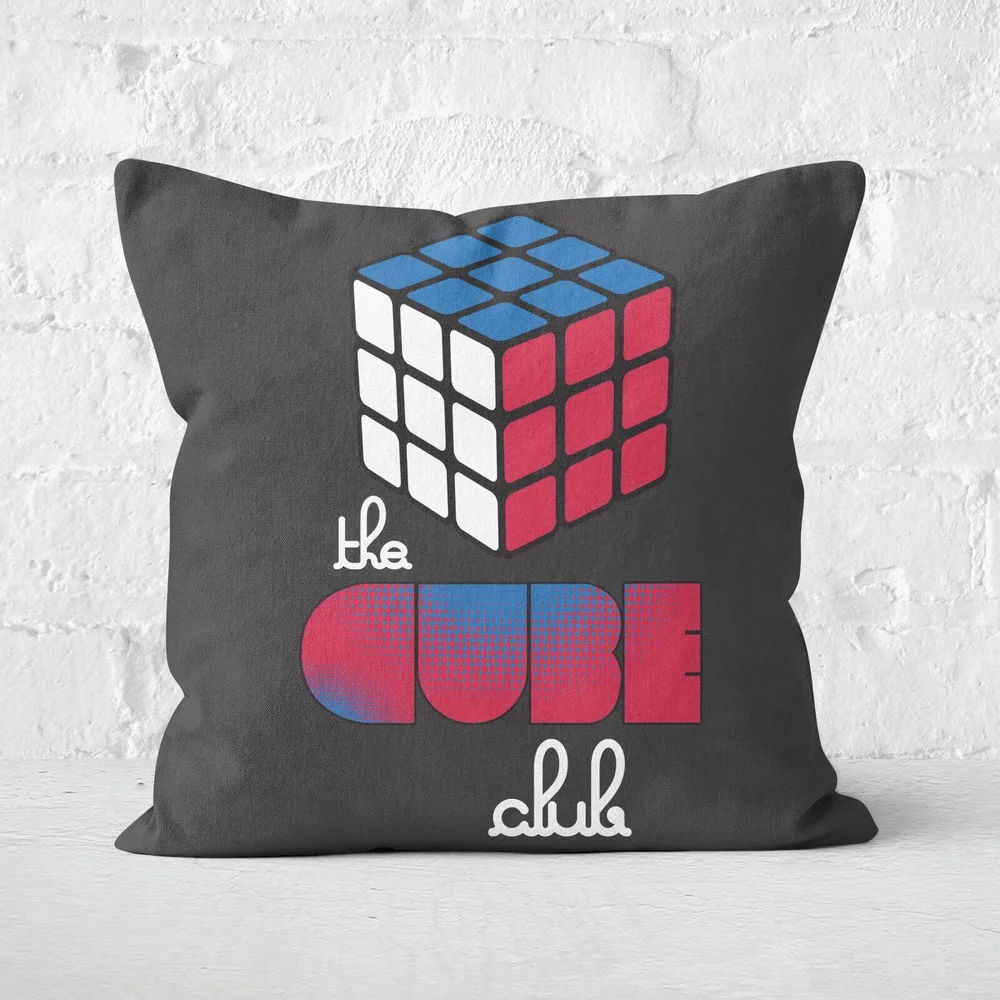 The Cube Club Repeat Love Cube Cushion Square Cushion - 40x40cm - Soft Touch Image 1