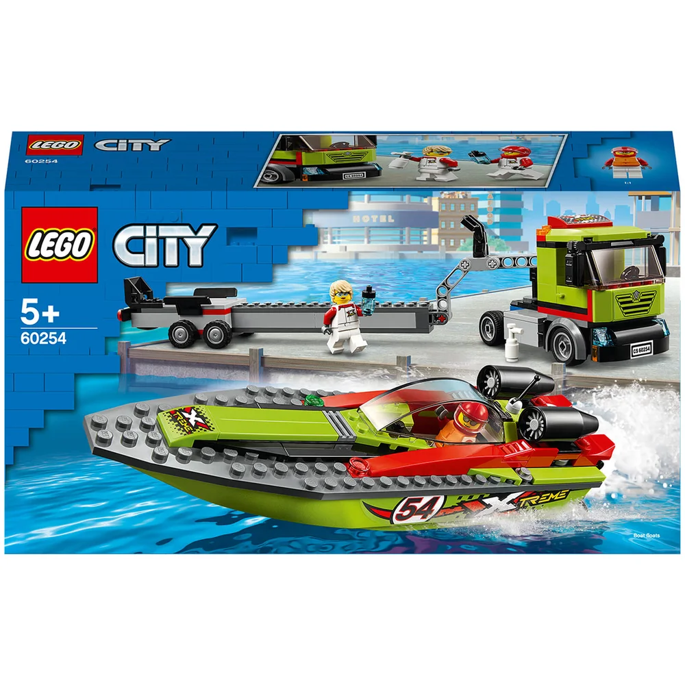 LEGO City: Great Vehicles Race Boat Transporter Set (60254) Image 1