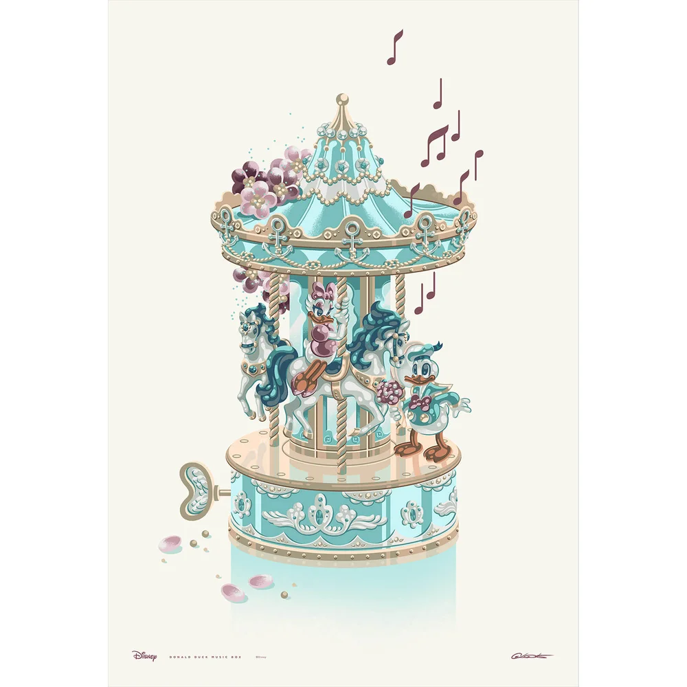 Disney's Donald Duck Music Box by George Caltsoudas Limited Edition Giclee Print Image 1