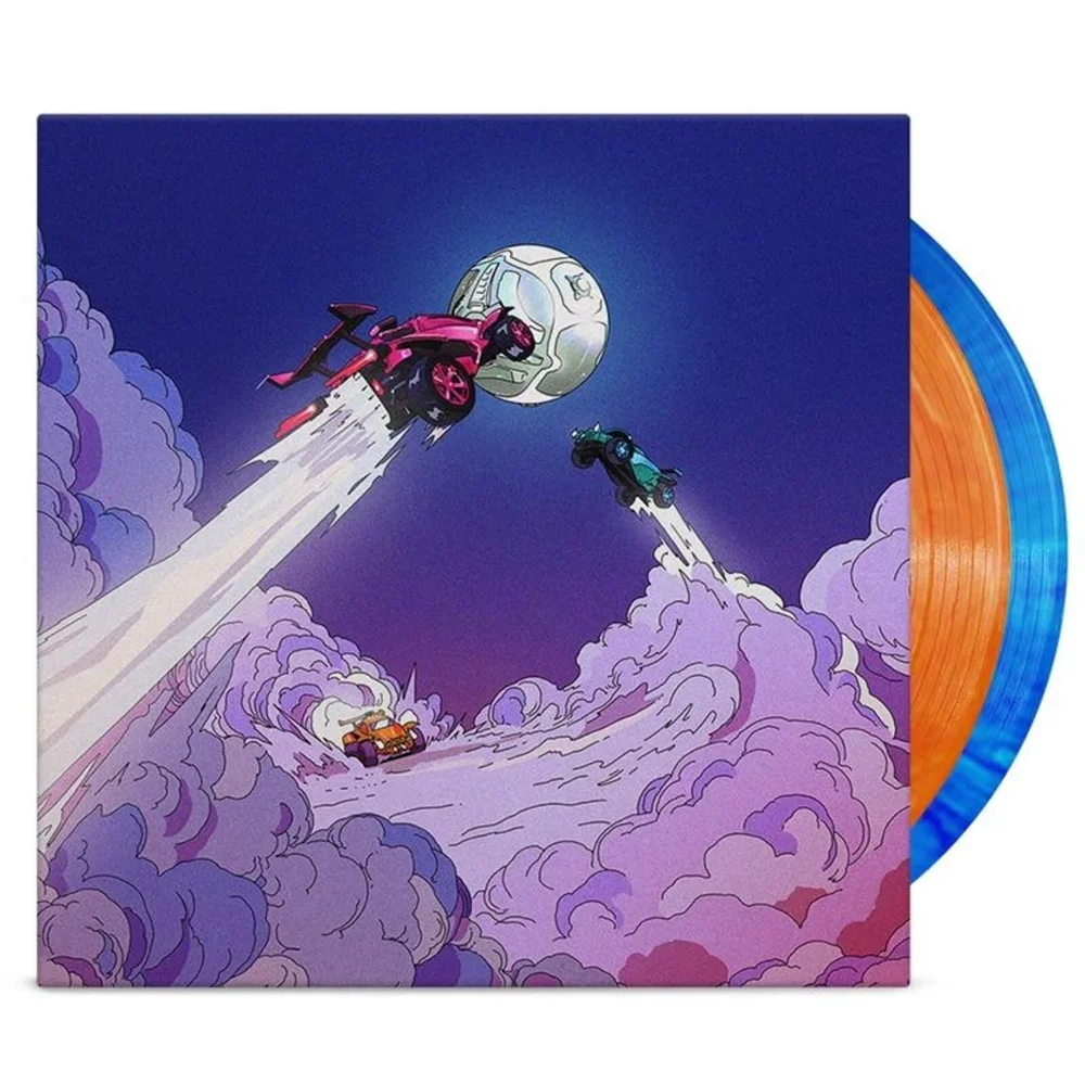 iam8bit - Rocket League X Monstercat: Greatest Hits Vinyl 2LP (Orange & Blue Marbled) Image 1
