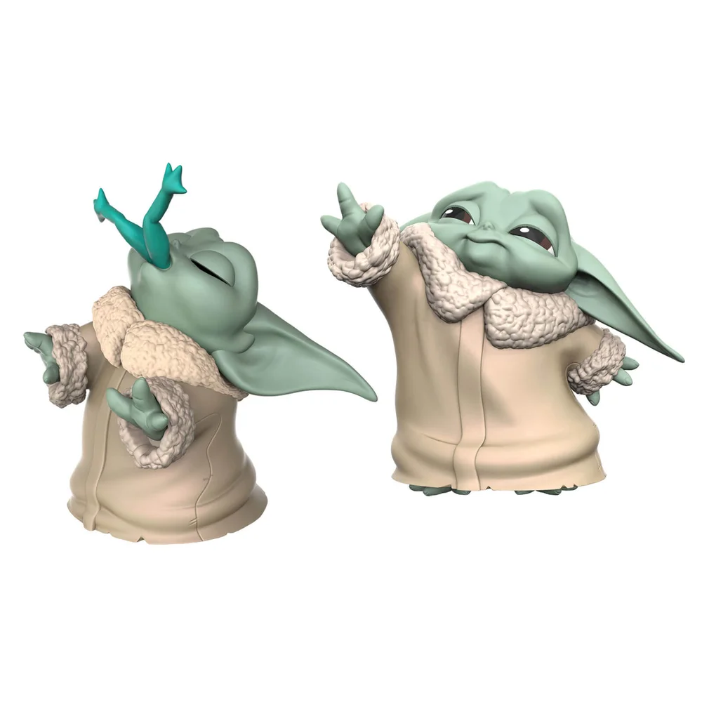 Hasbro Star Wars: The Mandalorian Baby Bounties "Frog and Force" Mini Figures Image 1