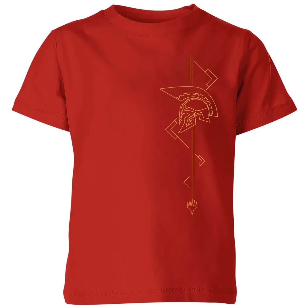 Magic: The Gathering Theros: Beyond Death Asymmetrical Helmet Kids' T-Shirt - Red - 3-4 Years Image 1