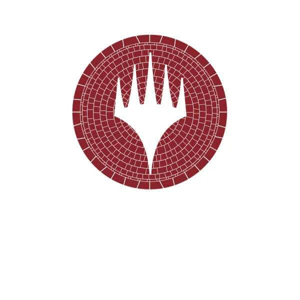 Magic: The Gathering Theros: Beyond Death Planeswalker Symbol Unisex Ringer T-Shirt - White/Red