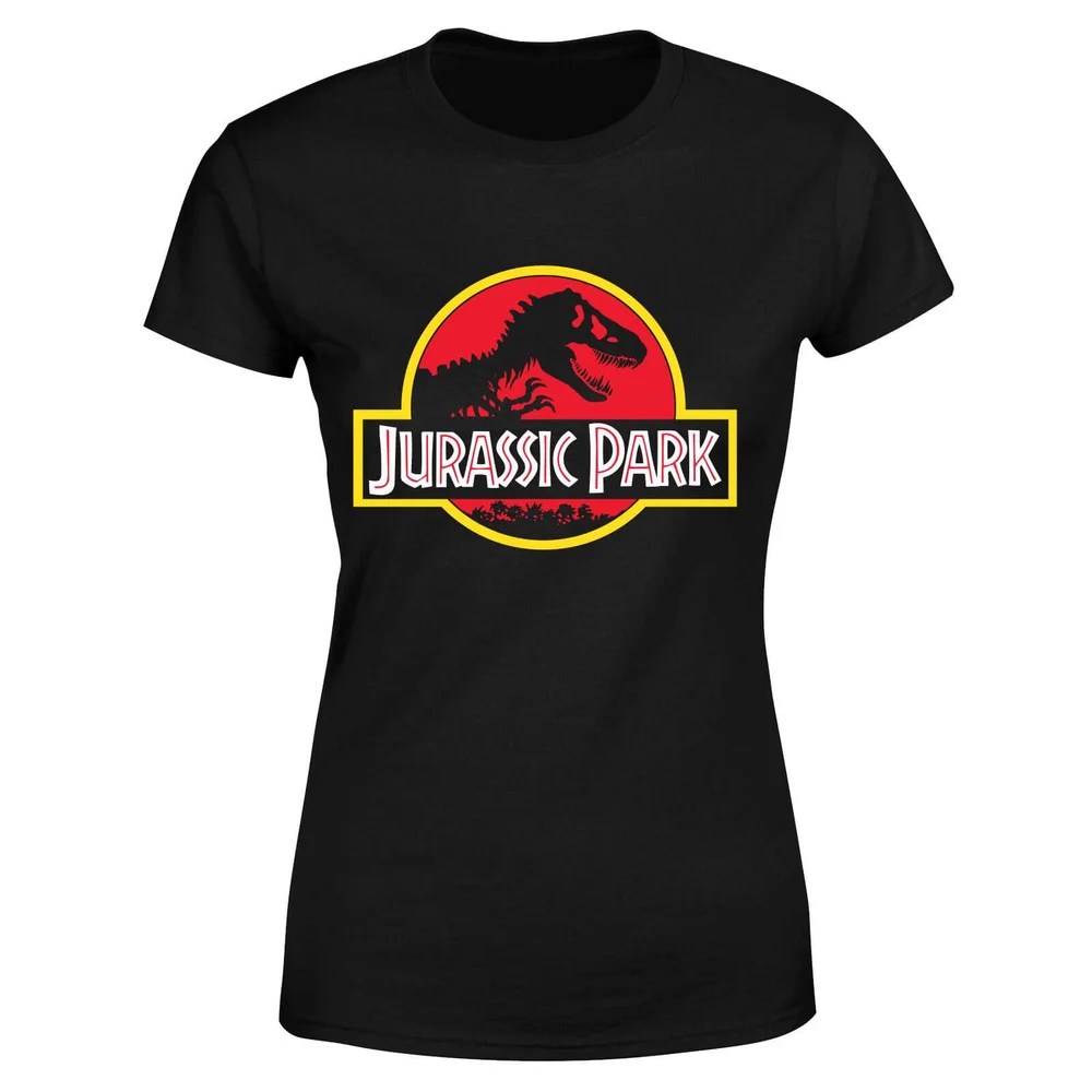 Classic Jurassic Park Logo Women's T-Shirt - Black - S Image 1