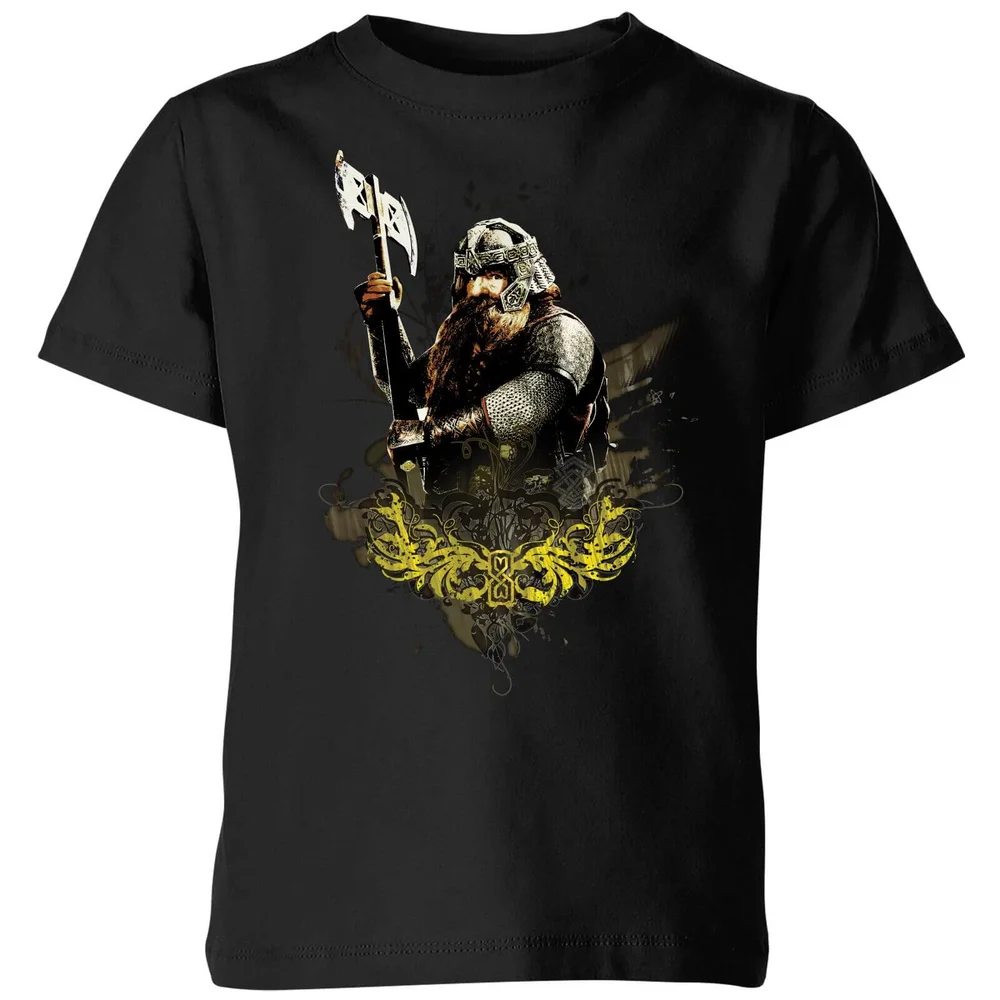 The Lord Of The Rings Gimli Kids' T-Shirt - Black - 3-4 Years Image 1