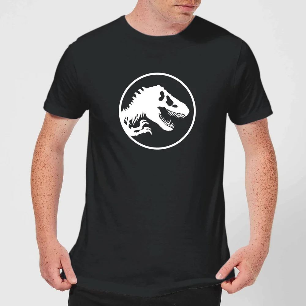 Jurassic Park Circle Logo Men's T-Shirt - Black - S Image 1