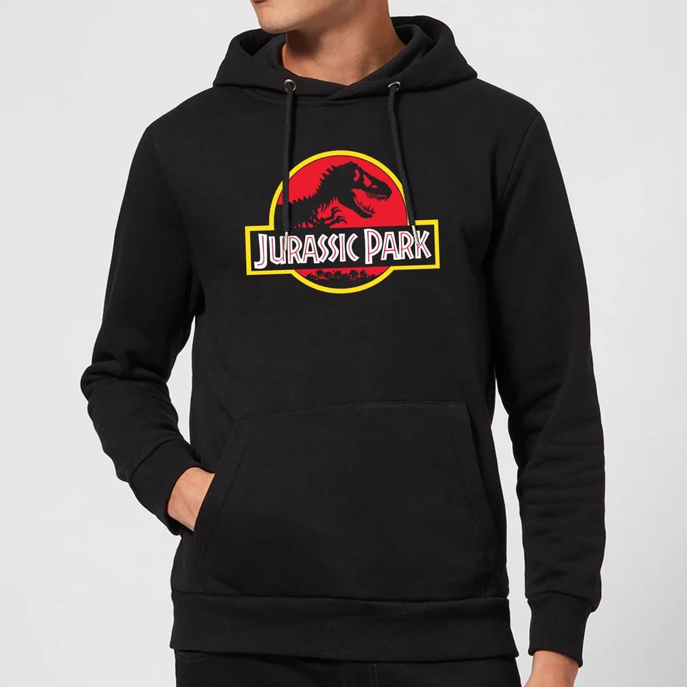 Jurassic Park Logo Hoodie - Black - S Image 1