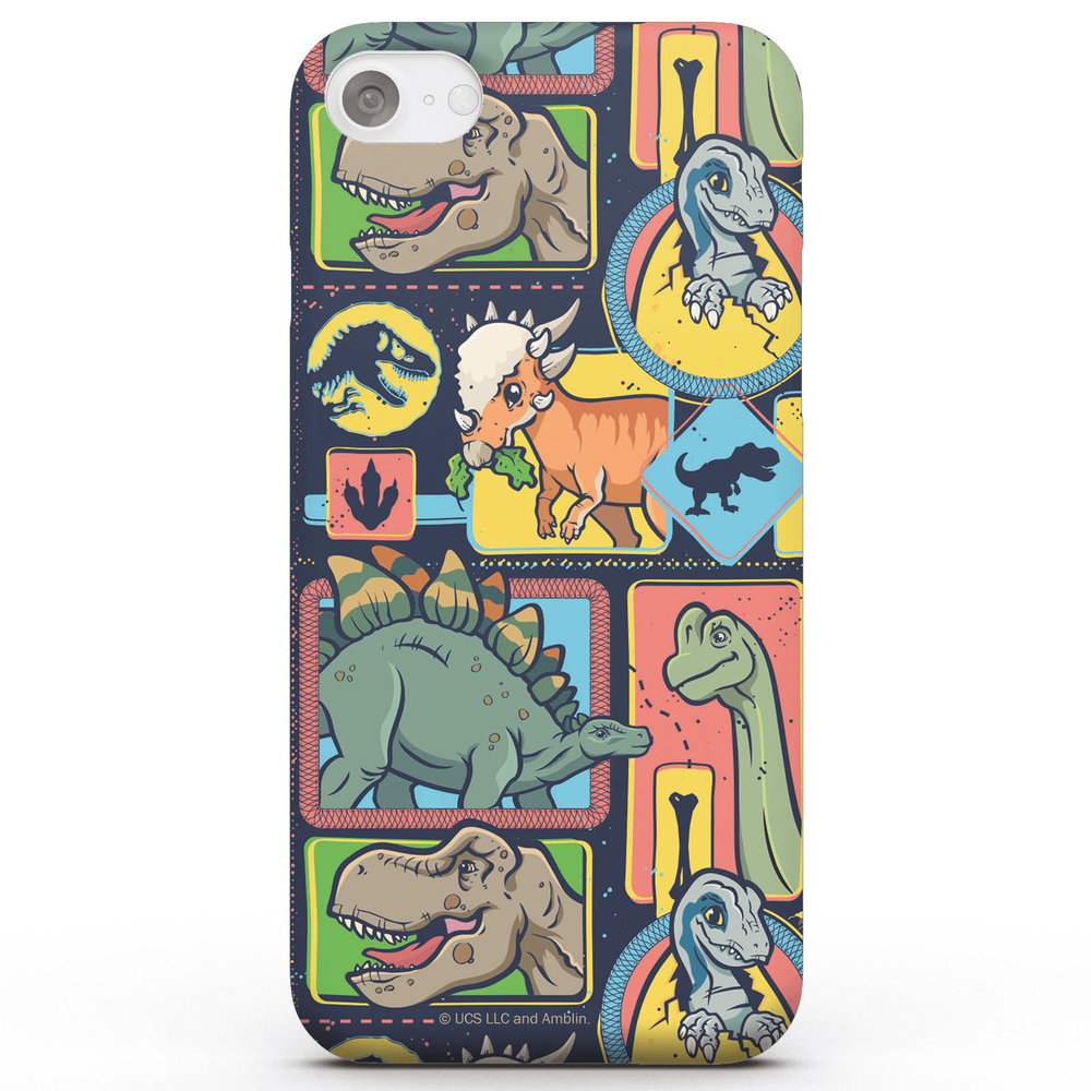 Jurassic Park Cute Dino Pattern Phone Case for iPhone and Android - iPhone 5/5s - Snap Case - Matte Image 1