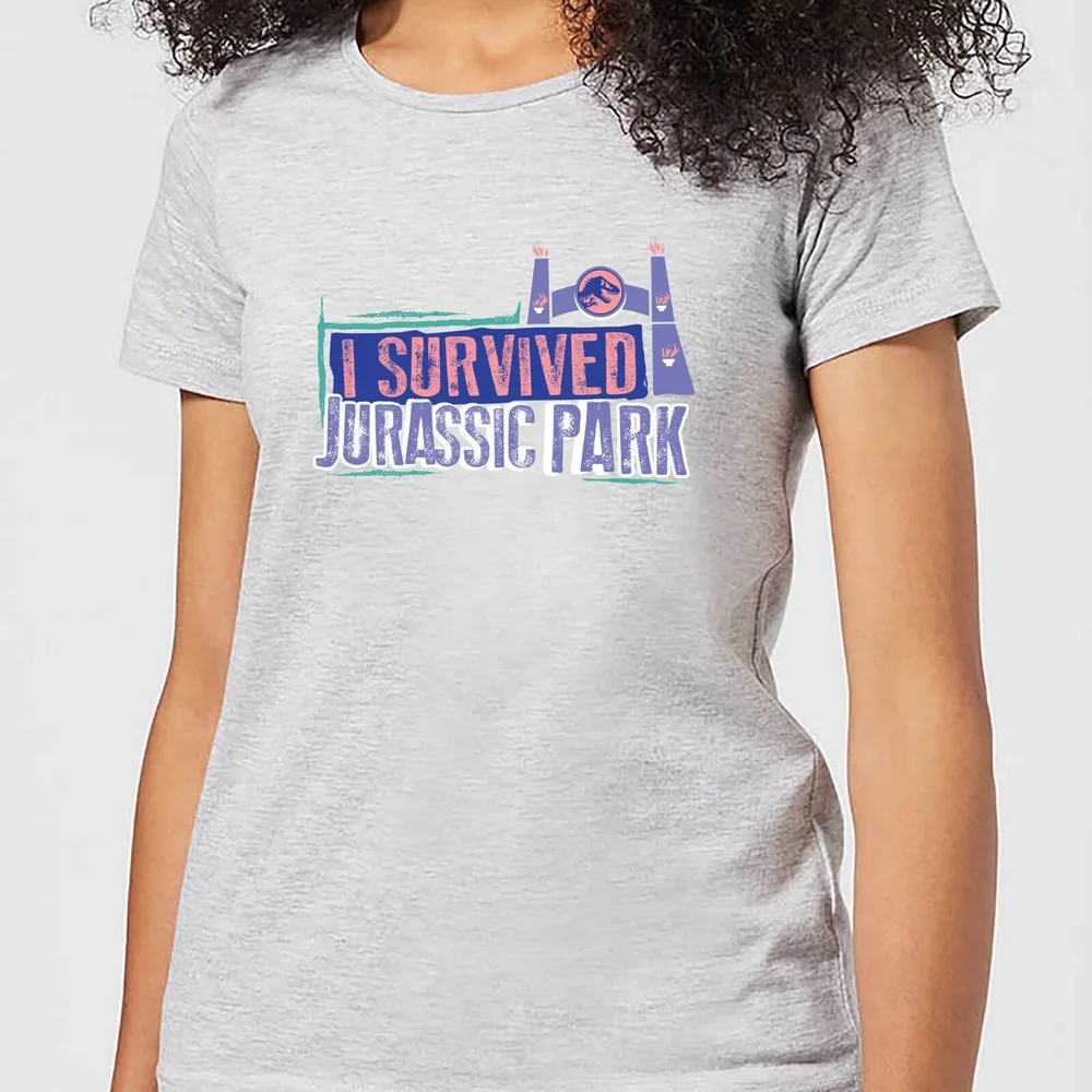 Jurassic Park I Survived Jurassic Park Women's T-Shirt - Grey - XS Image 1