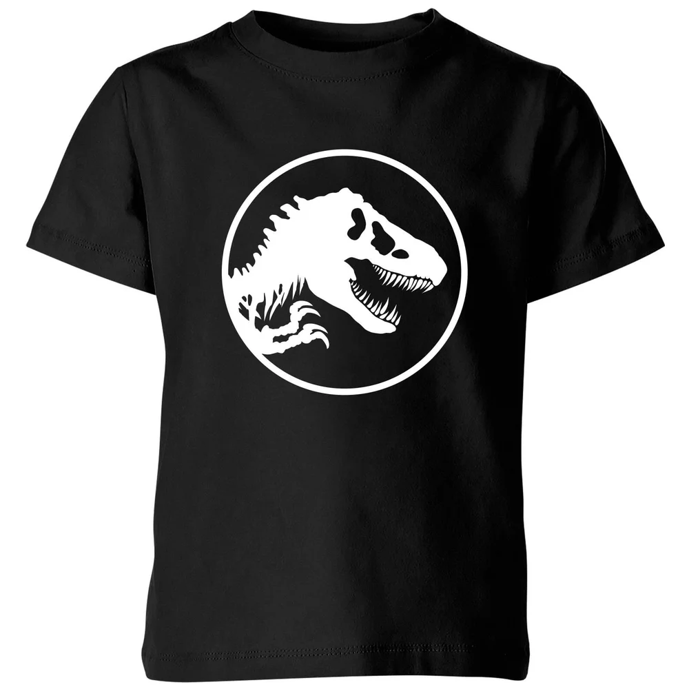 Jurassic Park Circle Logo Kids' T-Shirt - Black - 3-4 Years Image 1