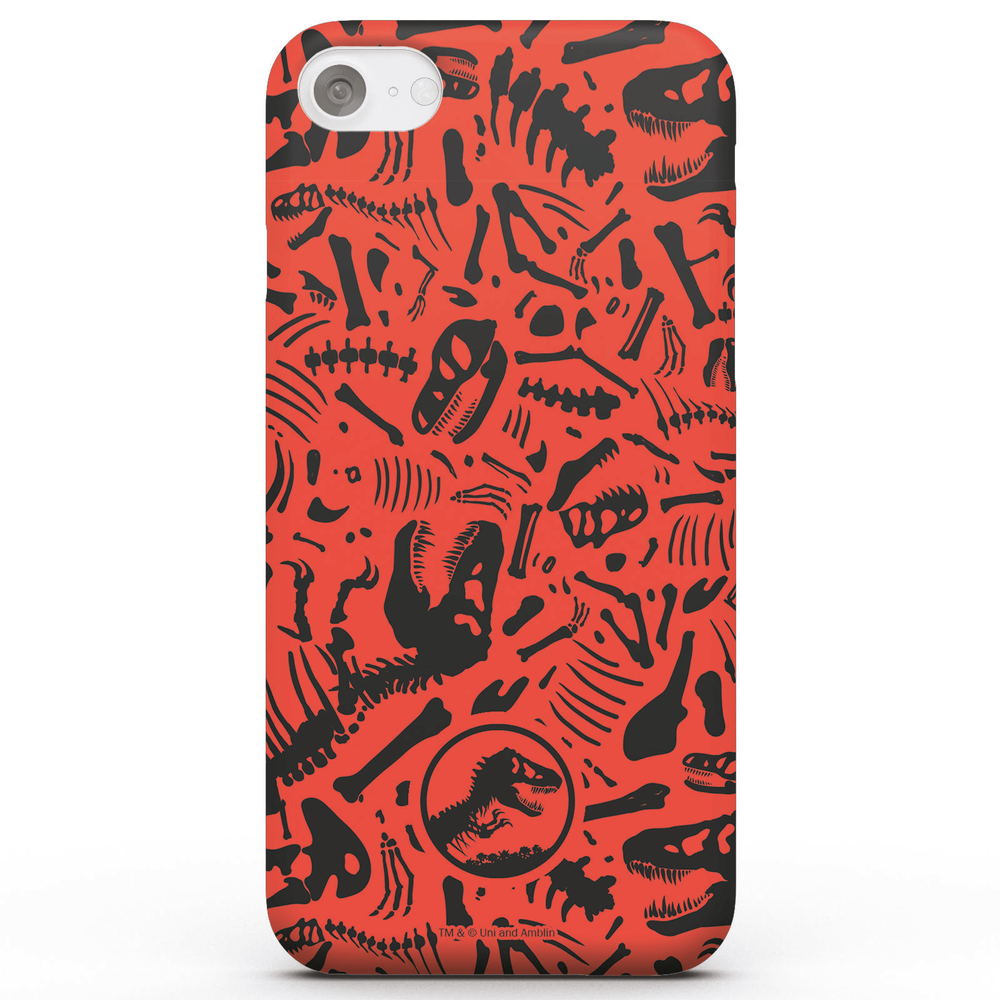 Jurassic Park Red Pattern Phone Case for iPhone and Android - iPhone 5/5s - Snap Case - Matte Image 1