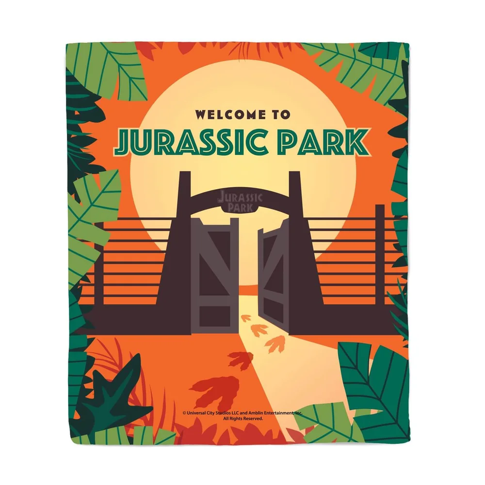 Jurassic Park Gates Fleece Blanket - M Image 1