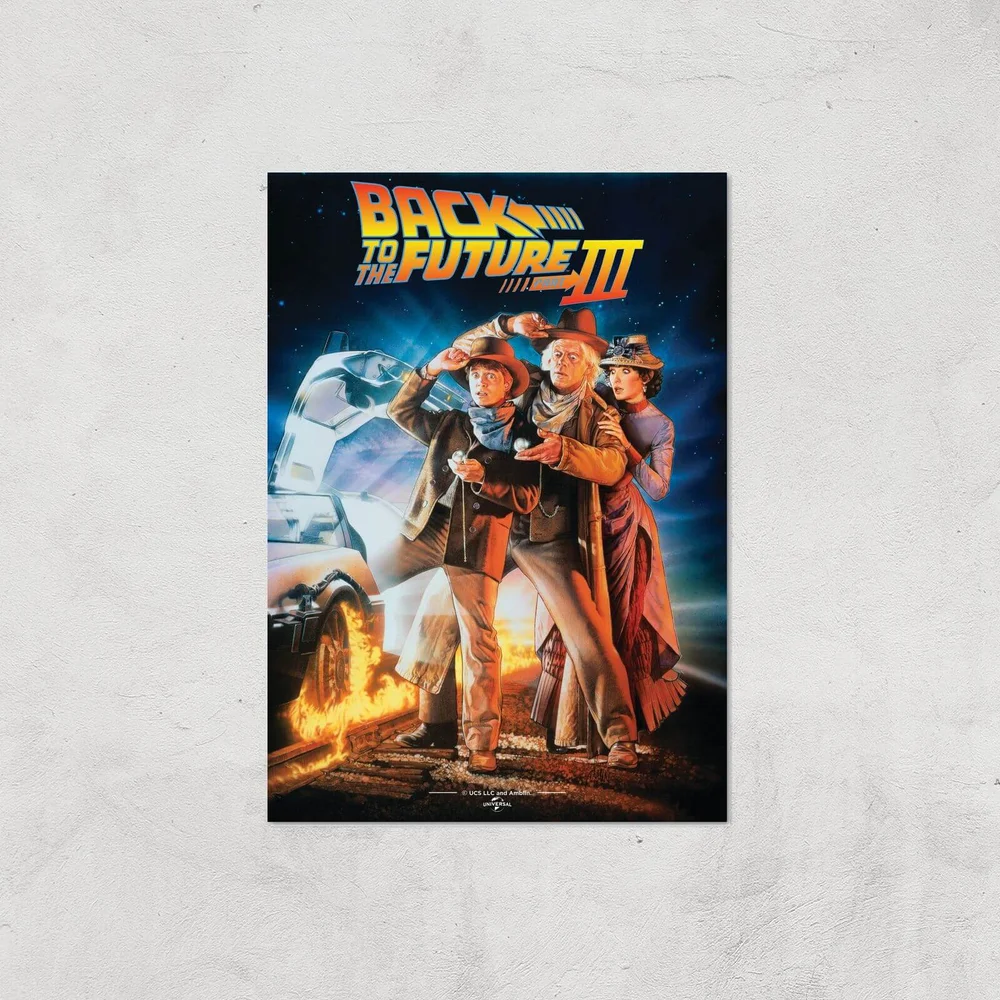 Back To The Future Part 3 Giclee Art Print - A3 - Print Only Image 1
