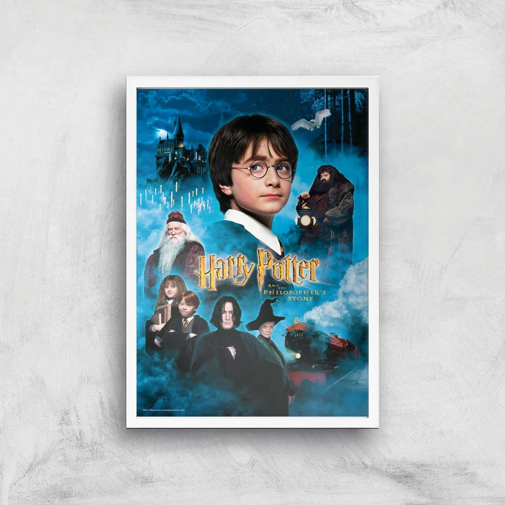Harry Potter and the Philosopher's Stone Giclee Art Print - A2 - White Frame Image 1