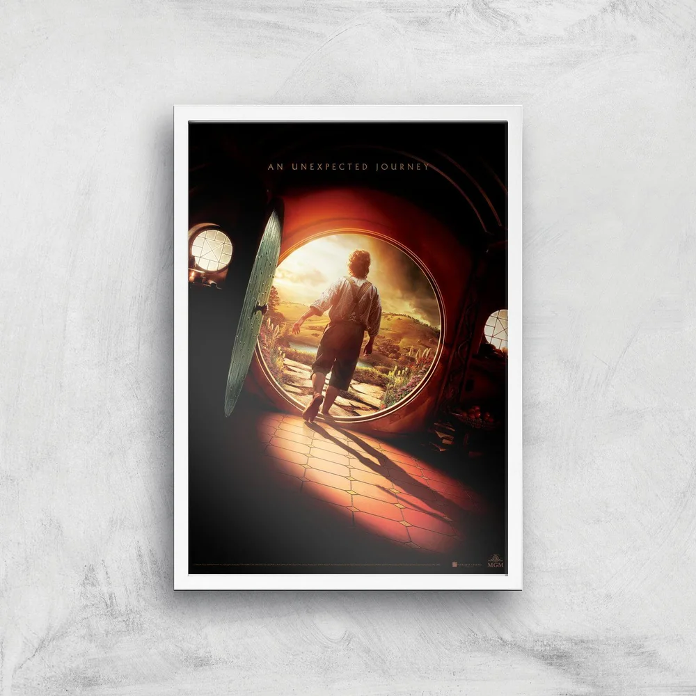 The Hobbit: An Unexpected Journey Giclee Art Print - A2 - White Frame Image 1