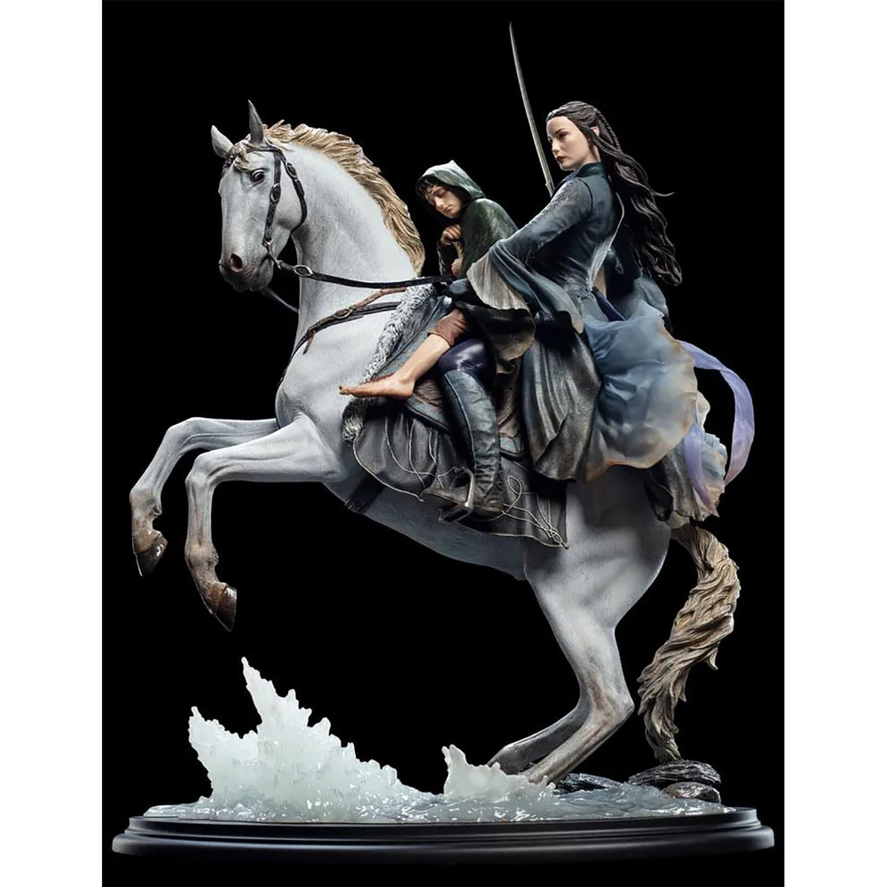 Weta Collectibles Lord of the Rings Statue 1/6 Arwen & Frodo on Asfaloth 40 cm Image 1
