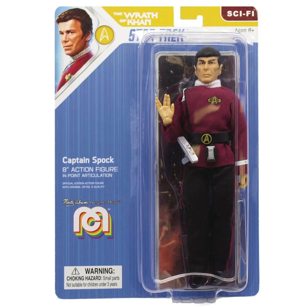 Mego Star Trek II - WOK - Captain Spock 8 Inch Action Figure Image 1