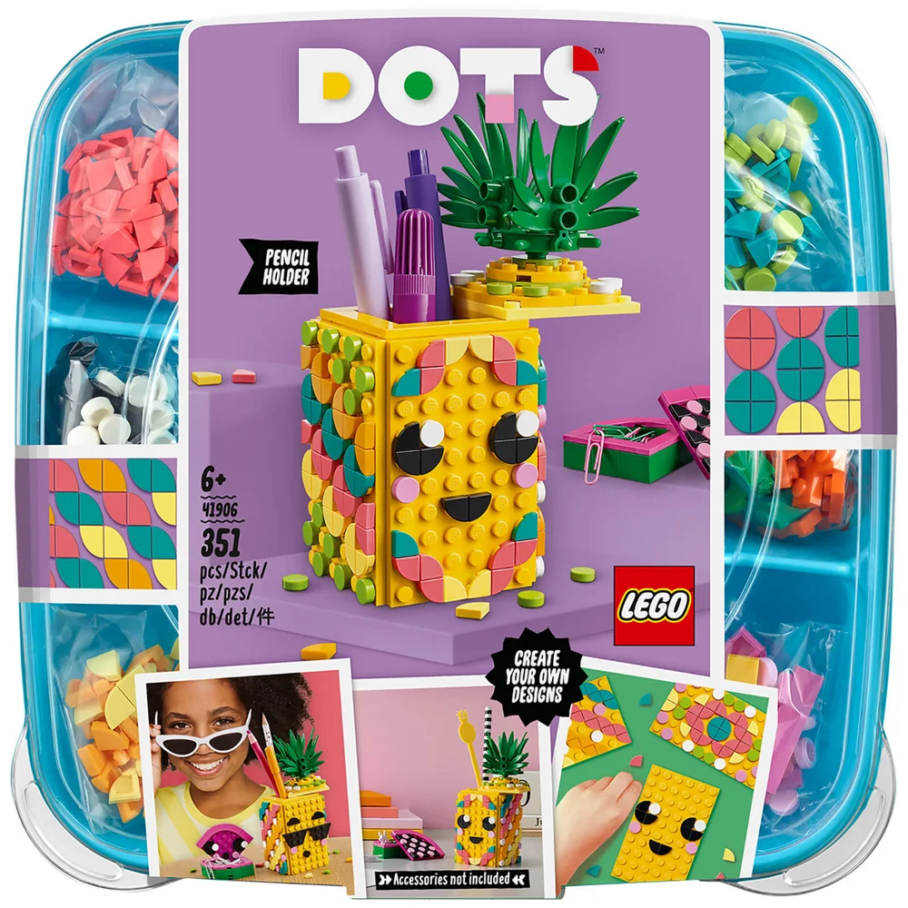 LEGO DOTS: Pineapple Pencil Holder (41906) Image 1