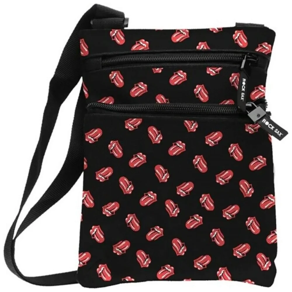 Rocksax The Rolling Stones Classic All-Over Tongue Shoulder Bag Image 1